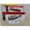 Image 1 : 3 pcs Replicas 1:25 Scale '59 El Camino, '57 Chev & Trailer