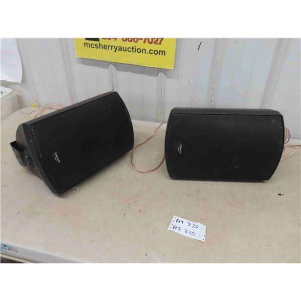 (2) Klipsch Speakers with Wall Mount Brackets