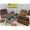 Image 3 : Collection of Wooden Boxes, Galvanized Tool Holder