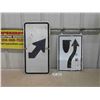 Image 1 : (2) Street Signs ; 12" x 24" & 12" x 18"