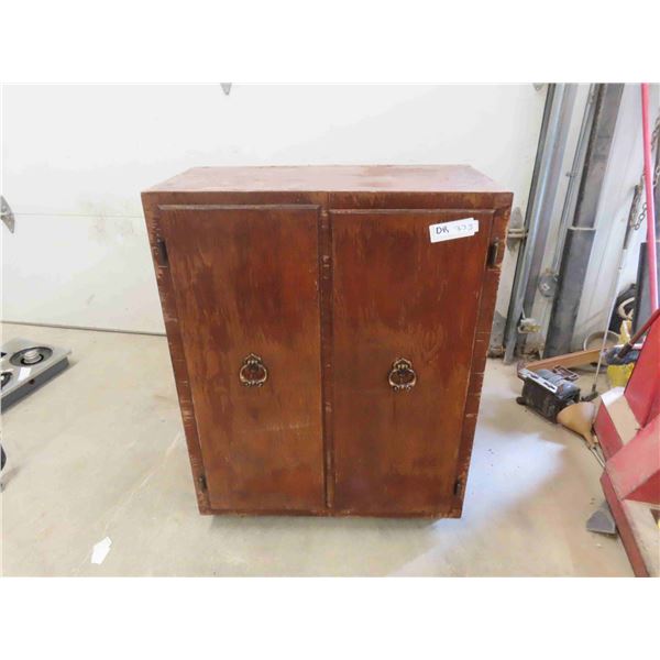 Wooden 2 Door Cabinet 16  x 30  x 39 