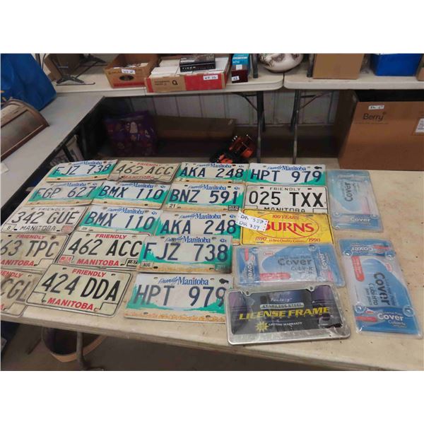 22 License Plates + Covers