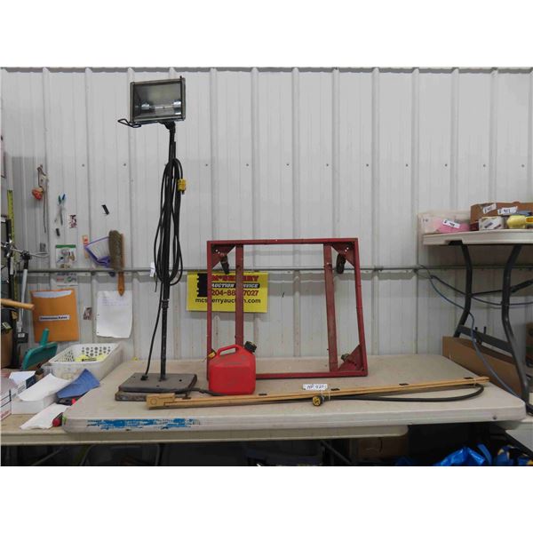 Heavy Duty Dolly 27.5" x 31" , Electrical Extension Bar 57.5" Long, Gas Container, 