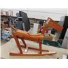 Image 1 : Ride on Rocking Dog - Wooden 29" x 30"