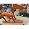 Image 3 : Ride on Rocking Dog - Wooden 29" x 30"