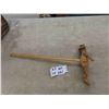 Image 1 : Folk Art  Wooden Puppet - Man 11", Handle 20"