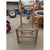 Image 2 : Wooden chair with Leather Lined Seat