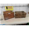 Image 1 : 2 Wooden Pop Crates ; Coke + 7Up