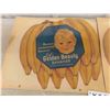 Image 2 : Golden Beauty Bananas Cardboard Advertising - Vintage 12" x 12"