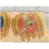 Image 4 : Golden Beauty Bananas Cardboard Advertising - Vintage 12" x 12"