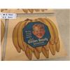 Image 5 : Golden Beauty Bananas Cardboard Advertising - Vintage 12" x 12"