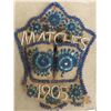 Image 2 : Leather Beaded Match Holder 1905, Beaded Items, Pin Cushion Décor