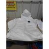 Image 1 : (13) Dupont Tyvek Disposable Paint Cover Ups with Hood + Zipper - Sizes LG - XL 