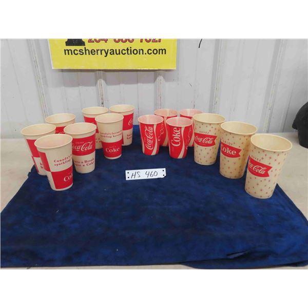 Vintage Coca-Cola Paper Cups - served from restaurants (23) 