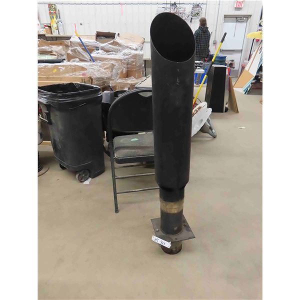 Diesel Exhaust Pipe 43  tall, 4.75  Diameter at Base