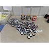 Image 1 : Stick On Hockey Pucks - NHL & Insulated Beer Holder