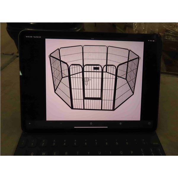 New Black 40  Pet Play Pen - 8 Sides