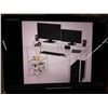 Image 3 : New  TOPSKY Computer Desk with Storage Shelves - White