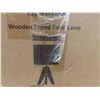 Image 1 : New  Wooden Tripod Table Lamp & 3pc Hardwire Light