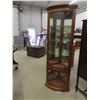 Image 1 : Light Up Corner China Cabinet with 2 Doors, 3 Glass Shelves 16"x 24" x 72"
