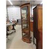 Image 5 : Light Up Corner China Cabinet with 2 Doors, 3 Glass Shelves 16"x 24" x 72"