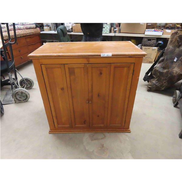 Cabinet with Shelf & Doors 21" x 37.5" x 39" - scratches on top