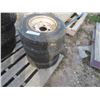 Image 2 : (4) Trailer Yard Tires on Rims