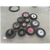 Image 1 : 11 Tires ( 9 with Rims ) , Wheel Barrel , Trailer Tires