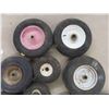 Image 2 : 11 Tires ( 9 with Rims ) , Wheel Barrel , Trailer Tires