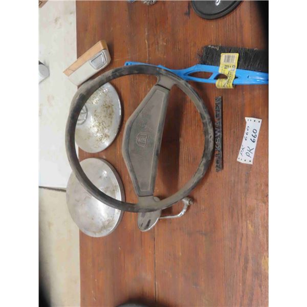 VW Hubcap + Emblem , SV Chrome Mirror , Steering Wheel