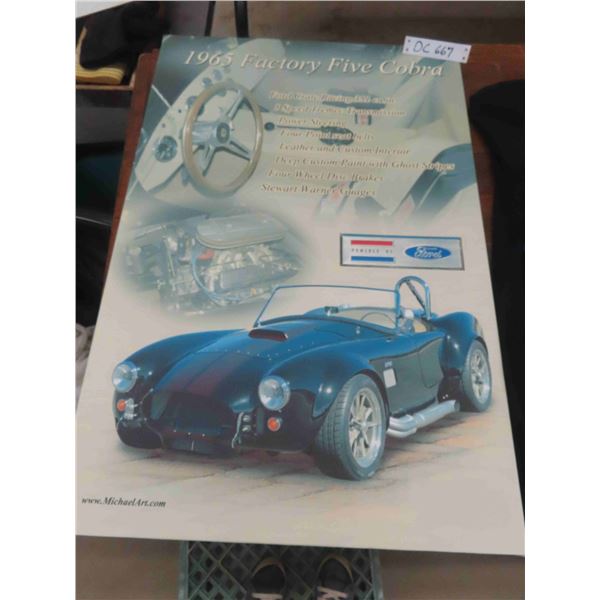 1965 Factory Five Cobra Print 30'' x 20''