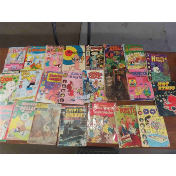 20+ Comics - Richie Rich , Popeye , Casper , Barbie , Plus