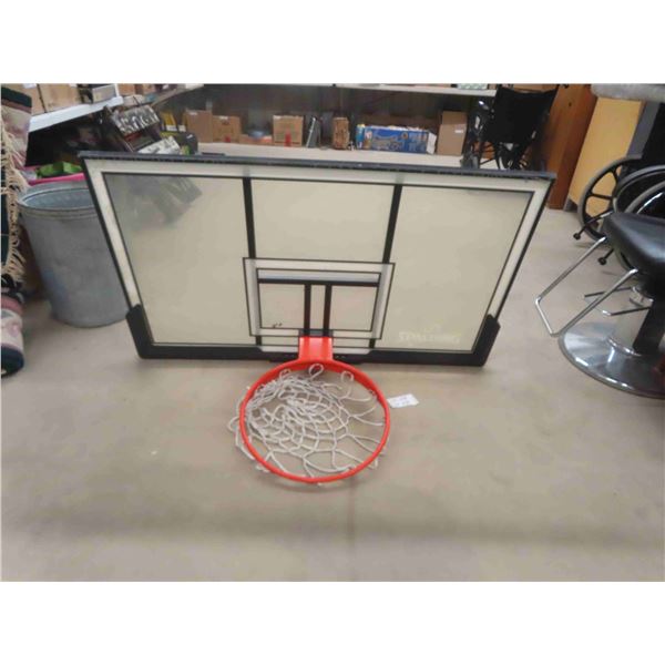 Basketball Hoop with Spalding Back Board