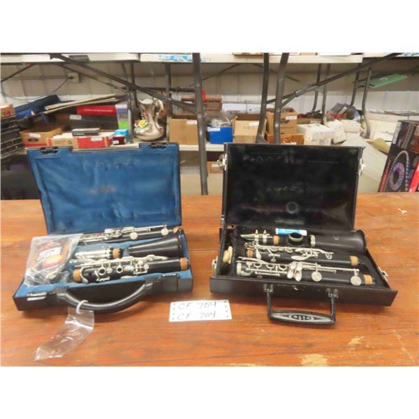 (2) Clarinets with Cases