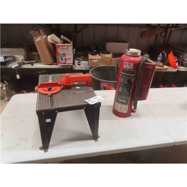 Router Table , Fire Extinguisher