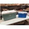 Image 1 : 2 Picnic Coolers - Coleman + Rubbermaid