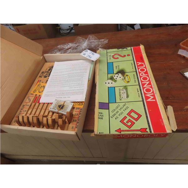 New Old Stock Wood Horse Race Game , Vintage Monopoly