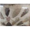 Image 5 : 35 Arrowheads Up to 3 1/2'' Long - Framed in Display 
