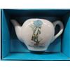 Image 3 : 1970 Holly Hobbie China Tea Set, Mint in Box, Antique Wooden Baby Rattle &