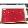 Image 1 : 36 Arrowheads & 4 Bear Claws - Framed in Nice Display 17"x 27" 