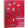 Image 2 : 36 Arrowheads & 4 Bear Claws - Framed in Nice Display 17"x 27" 