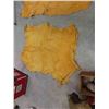 Image 3 : Tanne Deer Hide ( 1 or 2 might be elk or moose ) ; 48" x 72" , 26" x 68", 36" x 43",