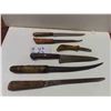 Image 1 : 6 Butcher Knives - Longest 17" with Bone Handle