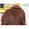 Image 8 : Men's Leather Jacket with Fringe - SZ Med or LG