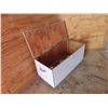Image 1 : Wooden Box with Hinged Top - Has some fishing Gear 17" x 19" x 38" 