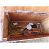 Image 2 : Wooden Box with Hinged Top - Has some fishing Gear 17" x 19" x 38" 