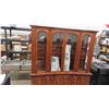 Image 1 : Large China Cabinet 2 pc with Curved Front 18" x 74" x 81"