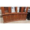 Image 3 : Large China Cabinet 2 pc with Curved Front 18" x 74" x 81"