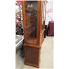 Image 5 : Large China Cabinet 2 pc with Curved Front 18" x 74" x 81"