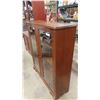 Image 2 : Walnut 2 Door China Cabinet 12" x 40" x 47"